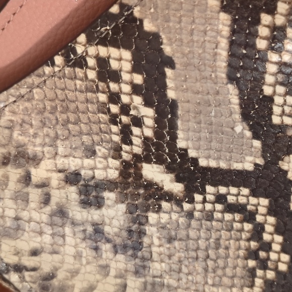 Kate Spade Fleur Embossed Small Top Handle Satchel Bag Snake Snakeskin - Picture 11 of 14